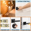 AIKKIL AIKKIL Matte Black Door Handle Interior Knob Keyless Levers