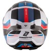 Bogotto Ezion Flip Up Helmet, Matte Black/White/Red/Blue, XS