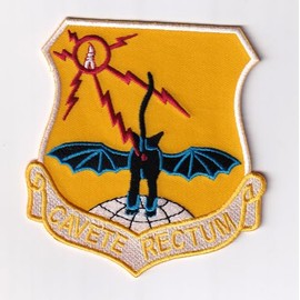 553rd Recon Wing, Cavete Rectum, Korat RTAFB Patch, 4 inch, Hook and Loop
