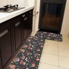 YouTary Mushroom Snails Butterfly Flower Pattern Kitchen Rug Set 2