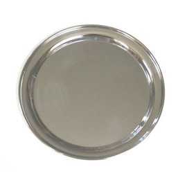 12 Inch Round Stainless Steel Serving Tray
