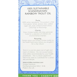 Viridian Scandinavian Rainbow Trout Oil Capsules 90
