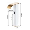 Touchless Bathroom Vessel Faucet Electronic Sensor Automatic Waterfall White Gold