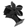 Stove Fan Heat Powered Low Noise Aluminium Alloy 5 Blade