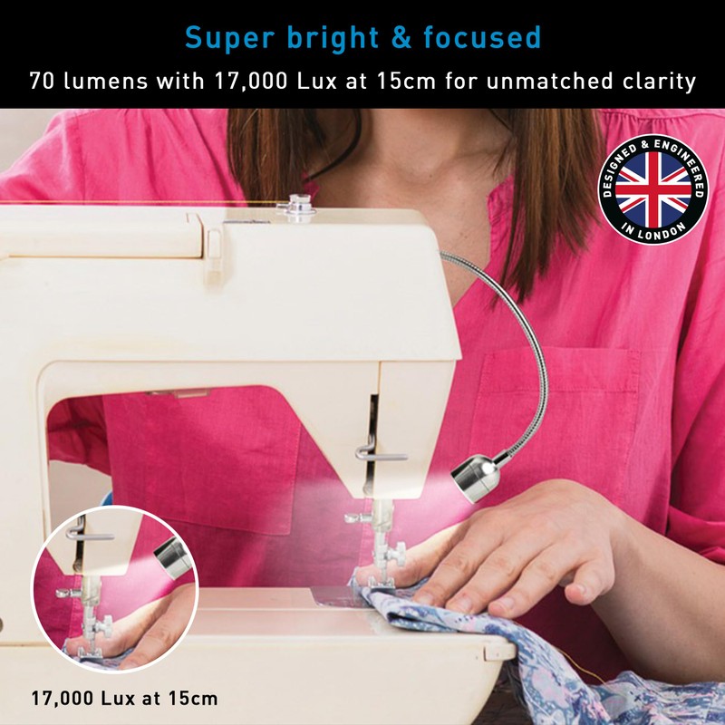 Daylight Company Sewing Machine Lamp, Professional Led Light, Fits Most