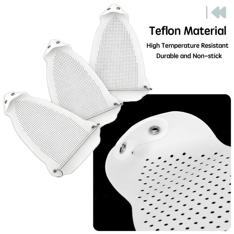 Techchii 3 PCS Iron Covers, Heat Resistant Teflon Iron Shield