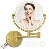 Make up Mirror Wall Mounted Lighted 10X Magnifying Hard Wired,