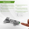 Amig - Superaco hydraulic pot hinge nickel-plated - Ø35 mm