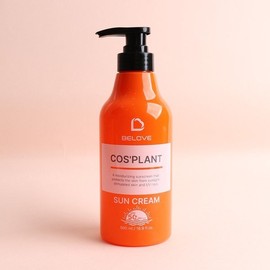 Be Love Cosplant Sunscreen 500ml SPF50+PA+++ / Large capacity sunscreen for the whole family with no white cast, pump type / 비러브 코스플랜트 선크림 500ml SPF50+PA+++ 백탁없는 온가족 대용량 썬크림 펌프형