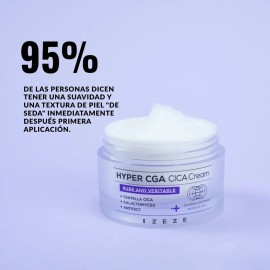 IZEZE Cica Cream 50ml Crema Facial Coreana Con Centella Antifect Para Piel Sensible Acneica Rojeces Poros Textura Grasa Hidratacion Ligera Glow K Beauty Aesthetic No Grasa Dia Y Noche Skincare Viral