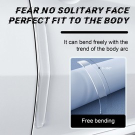 4 Stück Türkantenschutzleisten, Autotür Kantenschutz, Transparent Türkantenschutz Auto, Gummi Türkantenschoner Türkantenschutz Aufkleber, können in verschiedenen Autos verwendet Werden