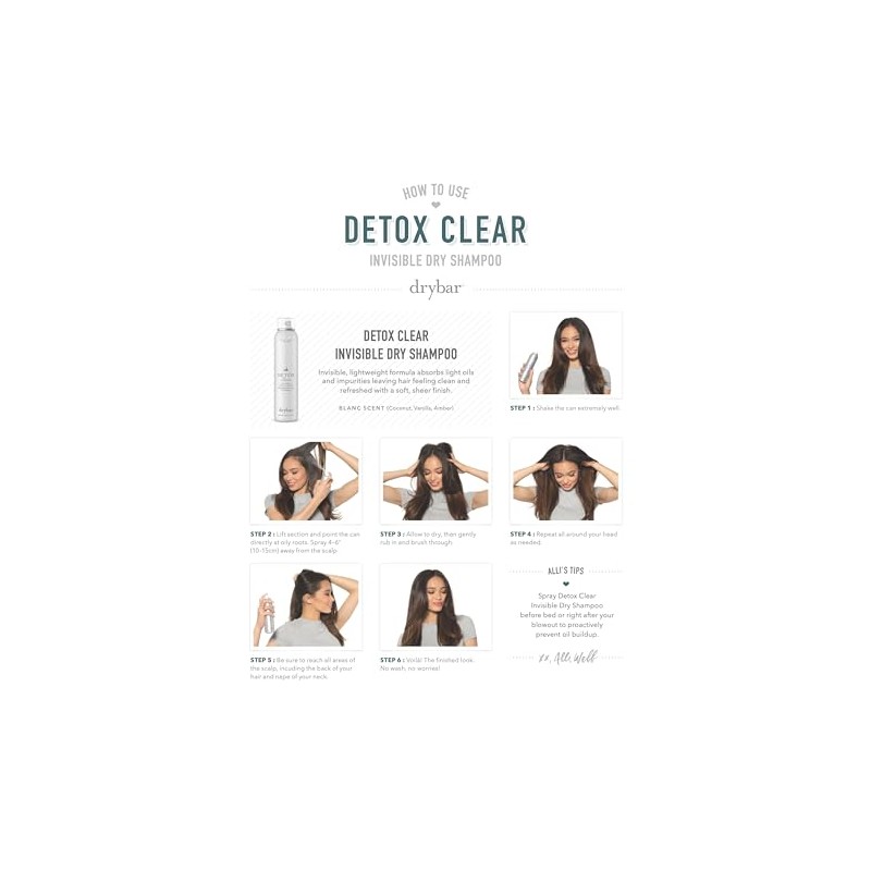 Drybar Detox Clear Invisible Shampoo En Seco