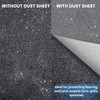 TranRantic 4 Pack Large Dust Sheets, Plastic Dust Sheets for