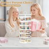TANOSAN 6 Tier Rotating Earring Holder Organizer Stand Adjustable Plastic