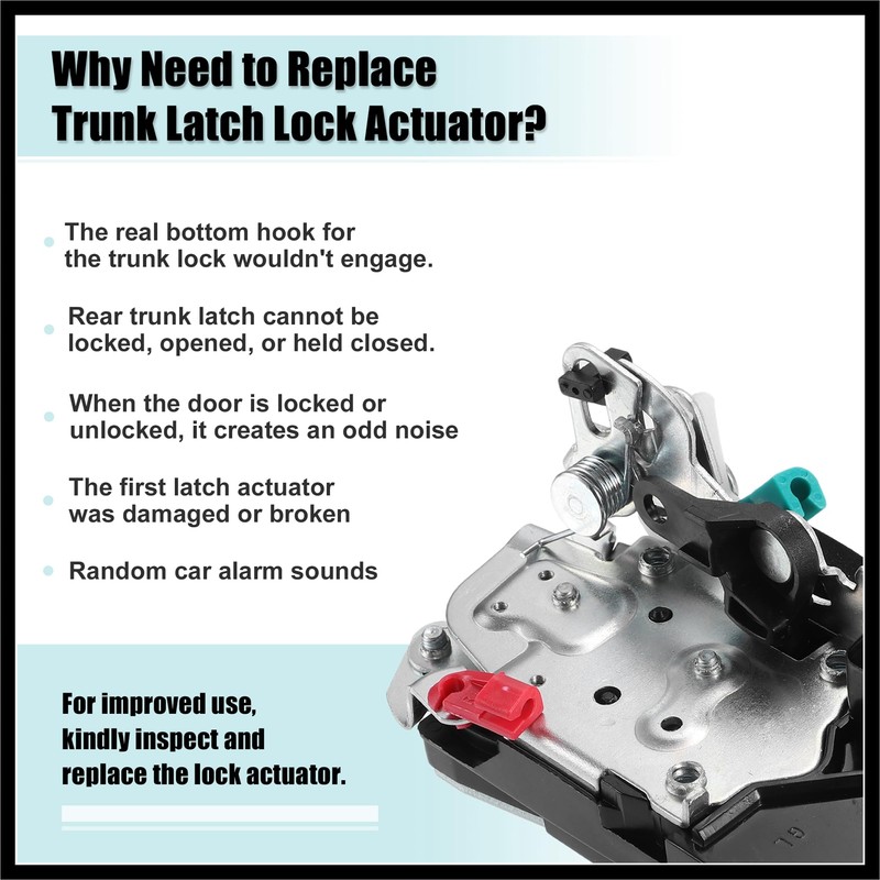 Hihaha Rear Left Door Latch Lock Actuator Replacement Fit for