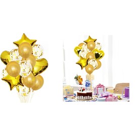 Self Inflating Birthday Foil Balloons for Women Men Boys Girls Party Decorations