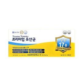 Chong Kun Dang Premium Lactobacillus 120 sachets, 1 box for 4 months/ 17 types of probiotics, intestinal health mixed lactic acid bacteria / 종근당 프리미엄 유산균 120포 4개월분 1박스/ 17종 프로바이오틱스 장 건강 혼합유산균
