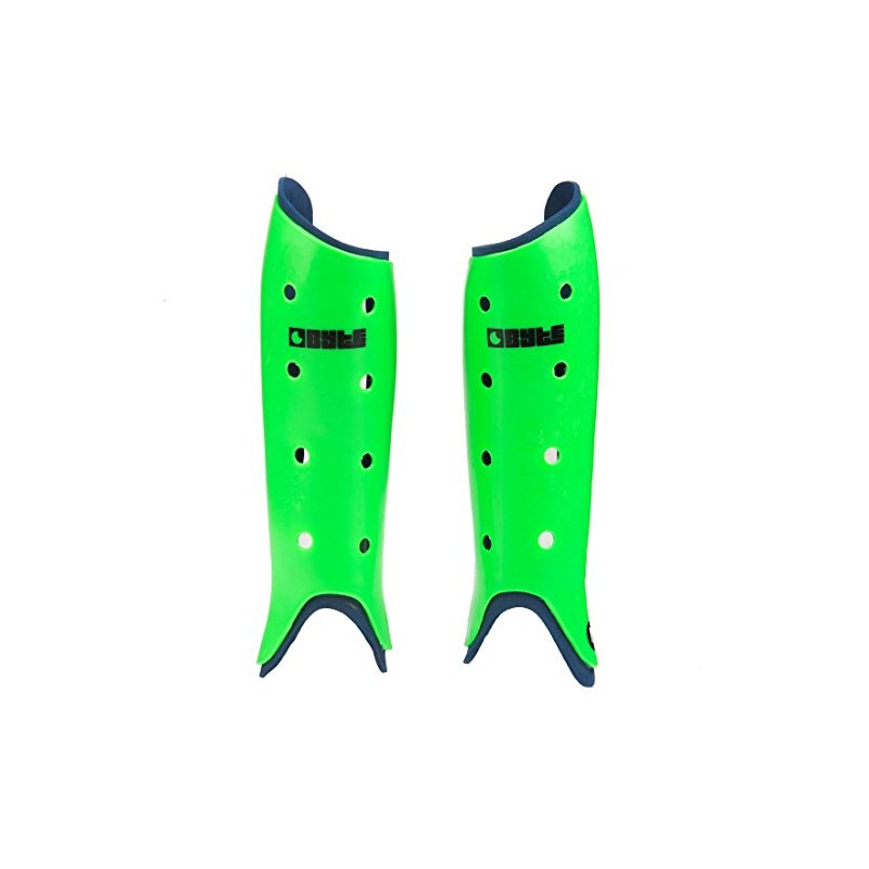 Byte Sports Club Hockey Shinguards - Senior (Green, Small)