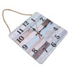 Wall Clock Industrial Style Silent Quartz Movement Density Board Large