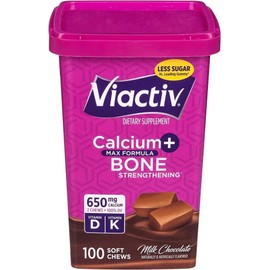 Viactiv Calcium Plus D Chews CHOCOLATE 100ct
