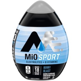 MiO Sport Berry Blast Liquid Water Enhancer Electrolytes B Vitamins 4 Pack