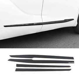 KELEIMAI Car Accessories Fit for Toyota Highlander 2020 2021 2022 2023 Body Side Door Molding Cover Trims (Carbon Fiber Style) ABS 4 PCS