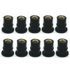 10x M4/M5/M6 Motorrad Windschutzscheibenmutter, Gummimuttern Motorrad Windschutzscheibe Schraube Befestigungsmuttern Windschutzscheiben