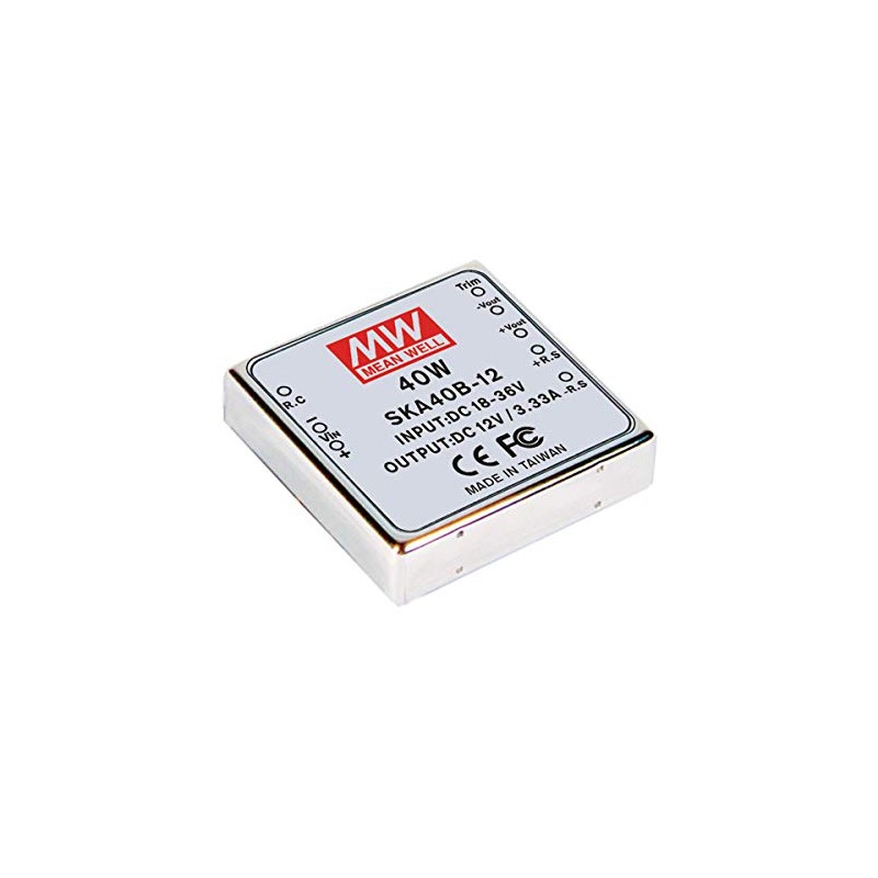 MEAN WELL SKA40A-12 12V 0.3~3.33A 40W DC-DC Regulated Single Output