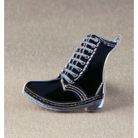 Metal Enamel Pin Badge Skin Black DM Boot Mod Scooter