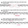 Qrity 5 Pairs Bike Chain Links, Bicycle Chain Link Connector,