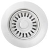 EADOT White Polymer Drain Kitchen Sink Drain Assembly with Removable