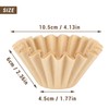 EUSOAR 1-2 Cup Unbleached Coffee Filters, Pack of 200 Disposable