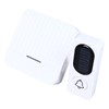 Wireless Doorbell White Self Power 20 to 80dB Adjustable Volume