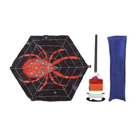 Outdoor Hexagonal Spider Kite Toys with Package Balanced Flying Children Cartoon Animal KiteRed Spider