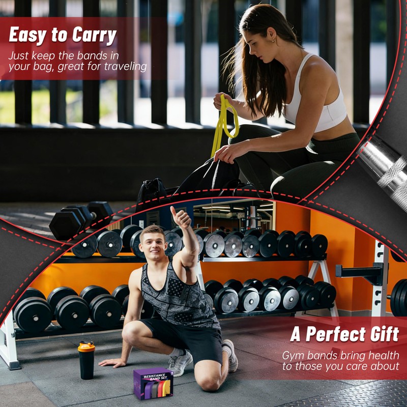 Resistance Bands for Working Out, 4-Level Pull Up Assistance Bands,