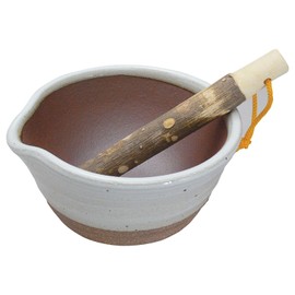 Kitchen Studio 9100-0090 Panda Cafeteria Combless Mortar (with Pestle) White