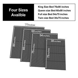 Imperius Breathable, Noise Minimizing, Moisture Resistant Bunkieboards,Low Profile Bed Support,Large Double Bed 10mm Bunkie Board, Folding Spring Box, Light and Thin,King Size 76x80''