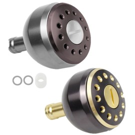 [APAGAI] Aluminum Round Knobs, Aluminum Round Knobs, Spinning Reel, Fishing, Blue Item, Power Handle, Knob, Shimano A, Daiwa S, Replacement, 1.5 inches (38 mm), Stylish, 1000, 1500, 2000, 2500, 3000,