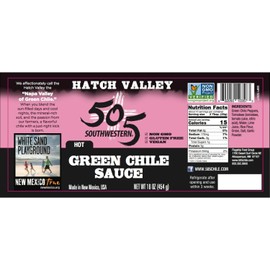 505 Southwestern Hatch Valley Mild Green Chile Sauce 16oz (Pack of 3, Green Chile Cooking Sauce-hot)