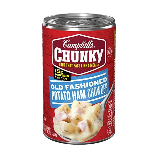Campbell's Chunky Old Fashioned Potato Ham Chowder, 18.8 oz. Can