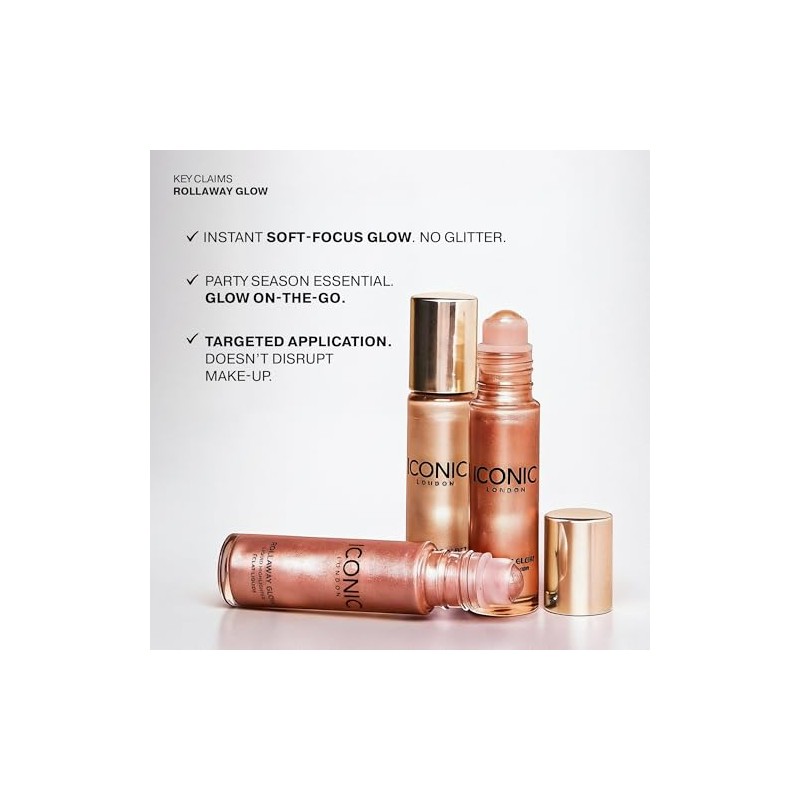 Rollaway Glow Liquid Highlighter - Champagne Chic by Iconic London