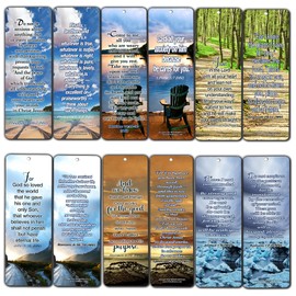 Most Highlighted Bible Scriptures Bookmarks Cards (60-Pack)- NIV Version - Christian Encouragement Gifts - Church Supplies - Stocking Stuffers for Easter Day Thanksgiving Christmas Birthday Everyday