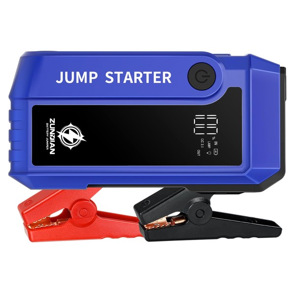 3000A Peak Car Battery Jump Starter, Portable Auto Booster Jump