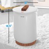SereneLife Luxury Warmer Bucket Style-White Large Portable Spa Blanket Heater