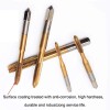 Qisf Ratchet T-Handle Tap Wrench Set with 5 Titanium Taps