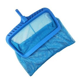 Pool Stomach Heavy-Duty Pool Skimmer Net with Deep Mesh Bag - Durable Leaf & Debris Cleaner for Swimming Pools (Blue, Model 1202)