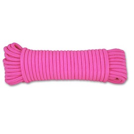 Flash Cord drf1 20m Pink Neon Braided Polypropylene Cord Maximum Load