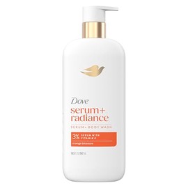 Dove Exfoliating Body Wash Glow Recharge Energizes & illuminates skin 3% brightening serum with vitamin C 18.5 oz