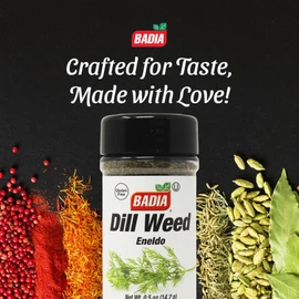 Badia Dill Weed, .50 oz – Dill Seasoning Herb for Fish, Pickles, Dressings, Sauces & Salads, Gluten Free, Kosher