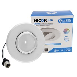 DEB56 Series 5/6 in. Adjustable LED Eyeball Retrofit Downlight Kit in 2700K (DEB56-20-120-2K-WH